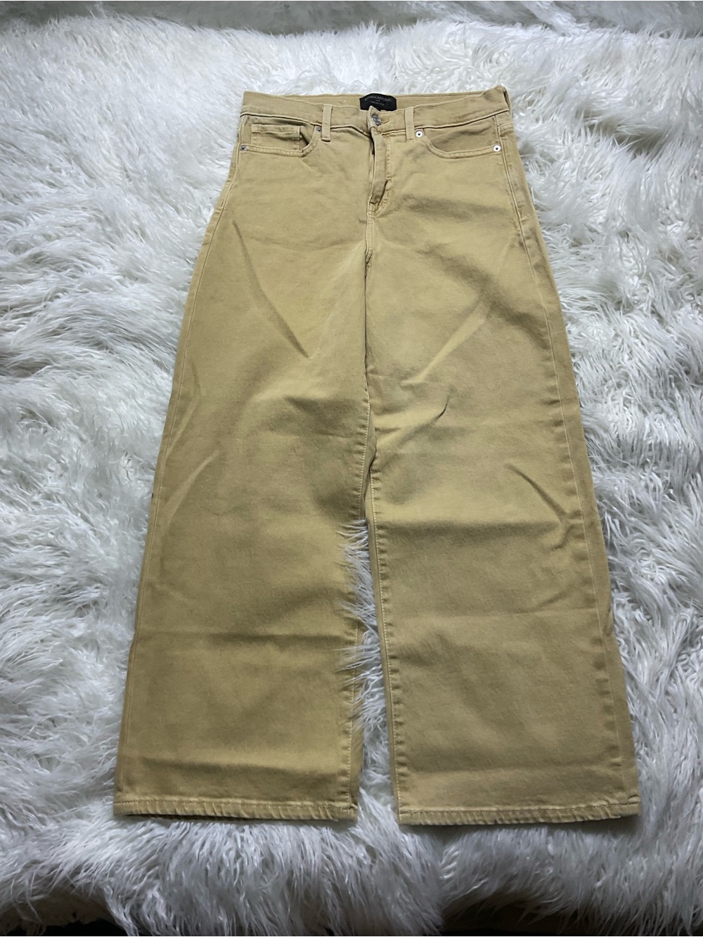 NWOT BANANA REPUBLIC WIDE-LEG CROP JEAN in Sahara Tan - Picture 2 of 5